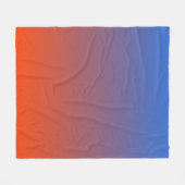 砂漠の地平線 フリースブランケット (正面(横))