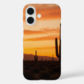 砂漠の夕日のストライプ Case-Mate iPhoneケース (裏面)