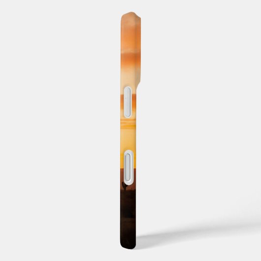 砂漠の夕日のストライプ Case-Mate iPhoneケース (裏面 / 右)