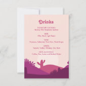 砂漠の夕日のバチェロレッテドリンクのメニュー記号 (正面)