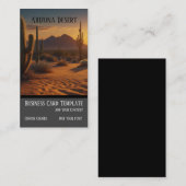 砂漠の夕日の南西の名刺 名刺 (正面/裏面)