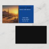 砂漠の夕日の南西の名刺 名刺 (正面/裏面)