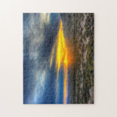 砂漠の夕日テキサス州。 ジグソーパズル (縦)