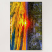 砂漠の夕日テキサス州。ジグソーパズル ジグソーパズル (縦)