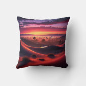 砂漠の夕日 クッション (裏面)
