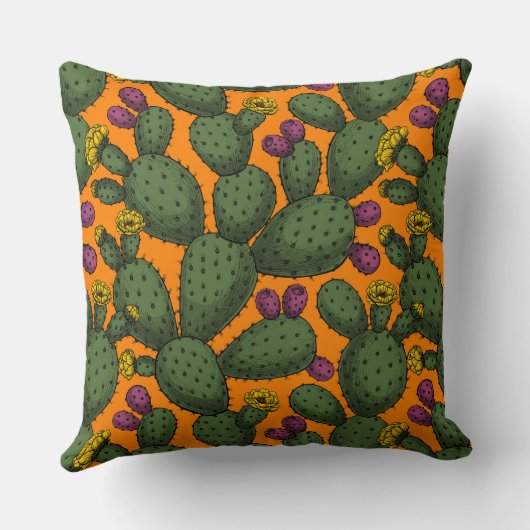 砂漠の夕日 クッション (裏面)