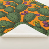 砂漠の夕日 シェルパブランケット (3/4)