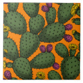 砂漠の夕日 タイル (正面)