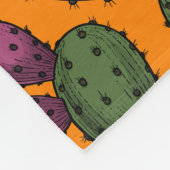 砂漠の夕日 フリースブランケット (角)