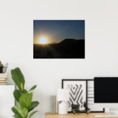 砂漠の夕日。 ポスター (ホームオフィス)