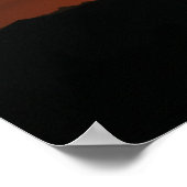 砂漠の夕日 ポスター (角)