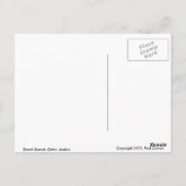 砂漠の夕日 ポストカード (裏面)