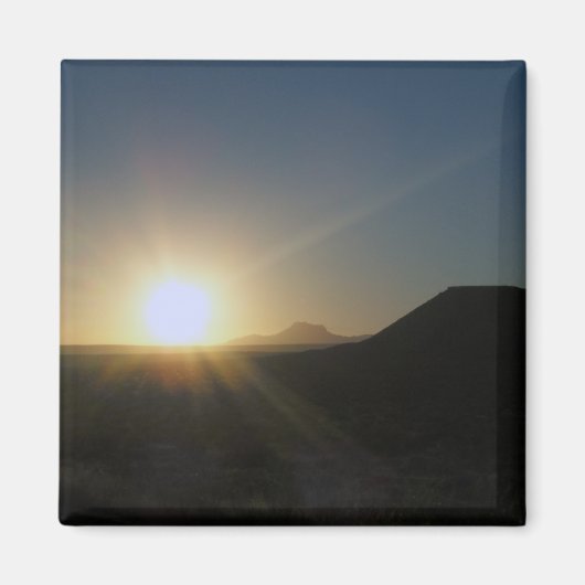砂漠の夕日。 マグネット (正面)