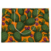 砂漠の夕日 ラージペーパーバッグ (正面)