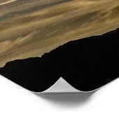 「砂漠の夕日」 - by Andrew Gettler ポスター (角)