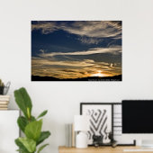 「砂漠の夕日」 - by Andrew Gettler ポスター (ホームオフィス)