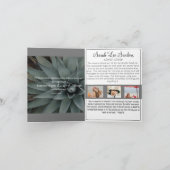 砂漠の夕暮れ折りメモリアルカード 案内状 (内部)