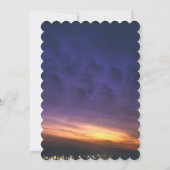 砂漠の夕焼け ウェディング招待状 招待状 (裏面)