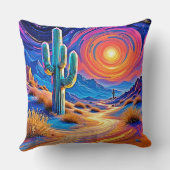 砂漠の夕焼け クッション (裏面)