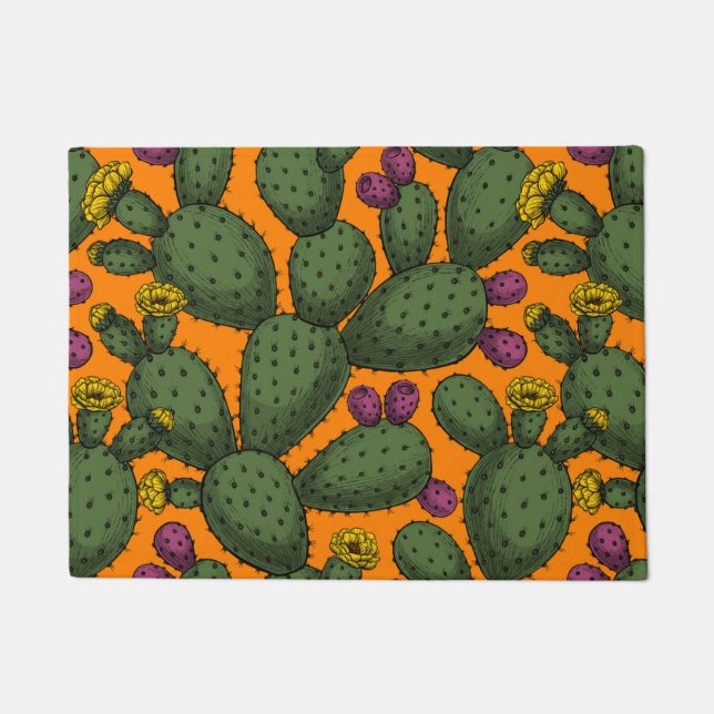 砂漠の夕焼け ドアマット (正面)