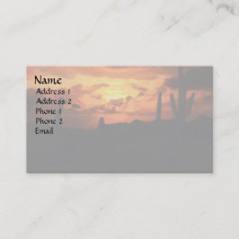 砂漠の夕焼け 名刺