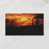砂漠の夕焼け 名刺 (裏面)