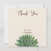 砂漠の多肉性サンキューカード サンキューカード (正面)