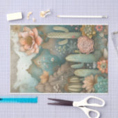 砂漠の多肉植物の水の色の分離 薄葉紙 (クラフト)