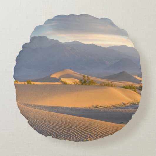 砂漠の夜明け ラウンドクッション (正面)