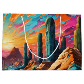 砂漠の夜明け ラージペーパーバッグ (裏面)