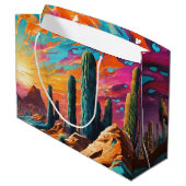 砂漠の夜明け ラージペーパーバッグ (裏面アングル)