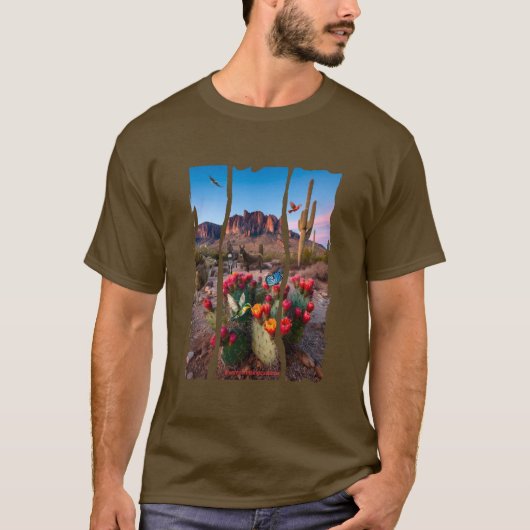 砂漠の夜明け Tシャツ (正面)