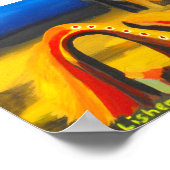 砂漠の夜空 ポスター (角)