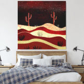 砂漠の夜 キャンバスプリント (インサイチュ (寝室))