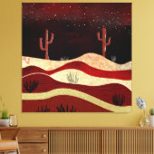 砂漠の夜 キャンバスプリント (インサイチュ (リビング))