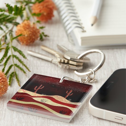 砂漠の夜 キーホルダー (正面右)