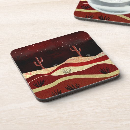 砂漠の夜 コースター (左側)