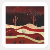 砂漠の夜 スクエアシール (正面)