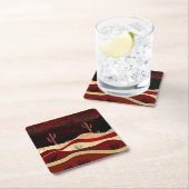 砂漠の夜 スクエアペーパーコースター (インサイチュ)