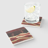 砂漠の夜 ストーンコースター (横)