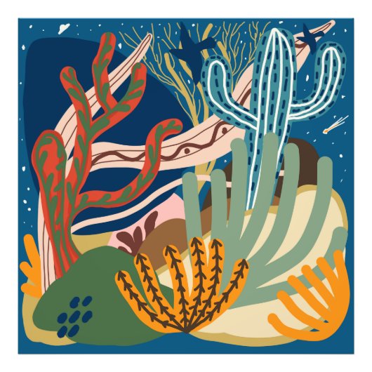 砂漠の夜 フォトプリント            (正面)