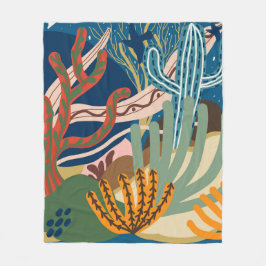 砂漠の夜 フリースブランケット