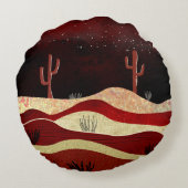 砂漠の夜 ラウンドクッション (裏面)