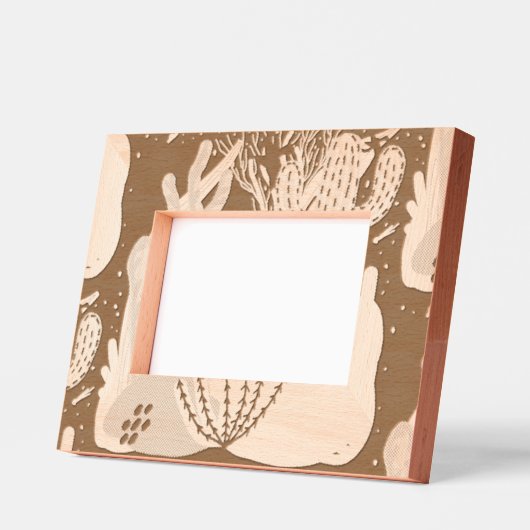 砂漠の夜 レーザー彫刻フレーム (左)