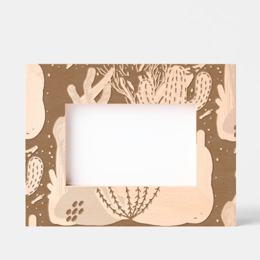 砂漠の夜 レーザー彫刻フレーム (正面)