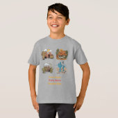 砂漠の夜 空の星 蚊に刺される Tシャツ (正面フル)
