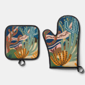 砂漠の夜 鍋つかみ&鍋敷きセット (正面)