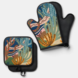 砂漠の夜 鍋つかみ&鍋敷きセット