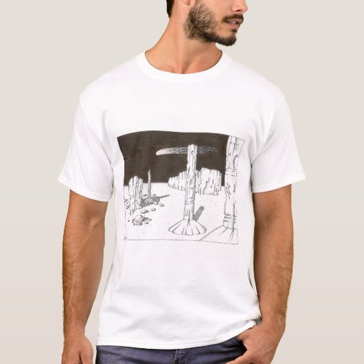 砂漠の夜 Tシャツ (正面)