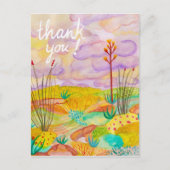 砂漠の夢の水の色ニューメキシコありがとう！ ポストカード (正面)